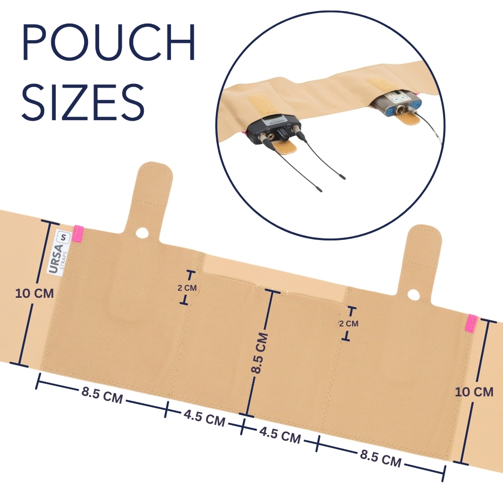 Ursa Straps - LIVE STRAP - Dubbel Pouch, Medium - Beige - 7