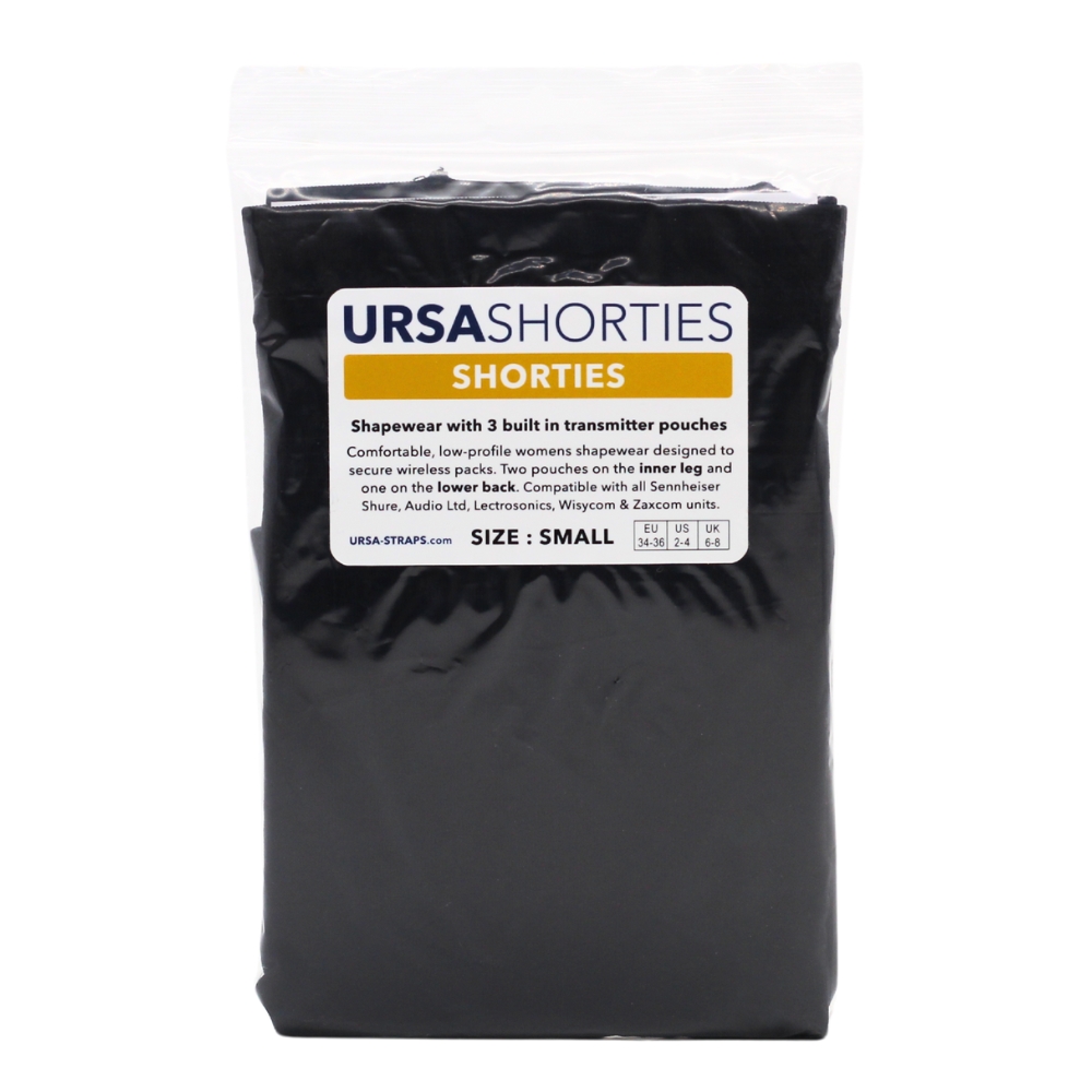 Ursa Straps - SHORTIES Small, Black