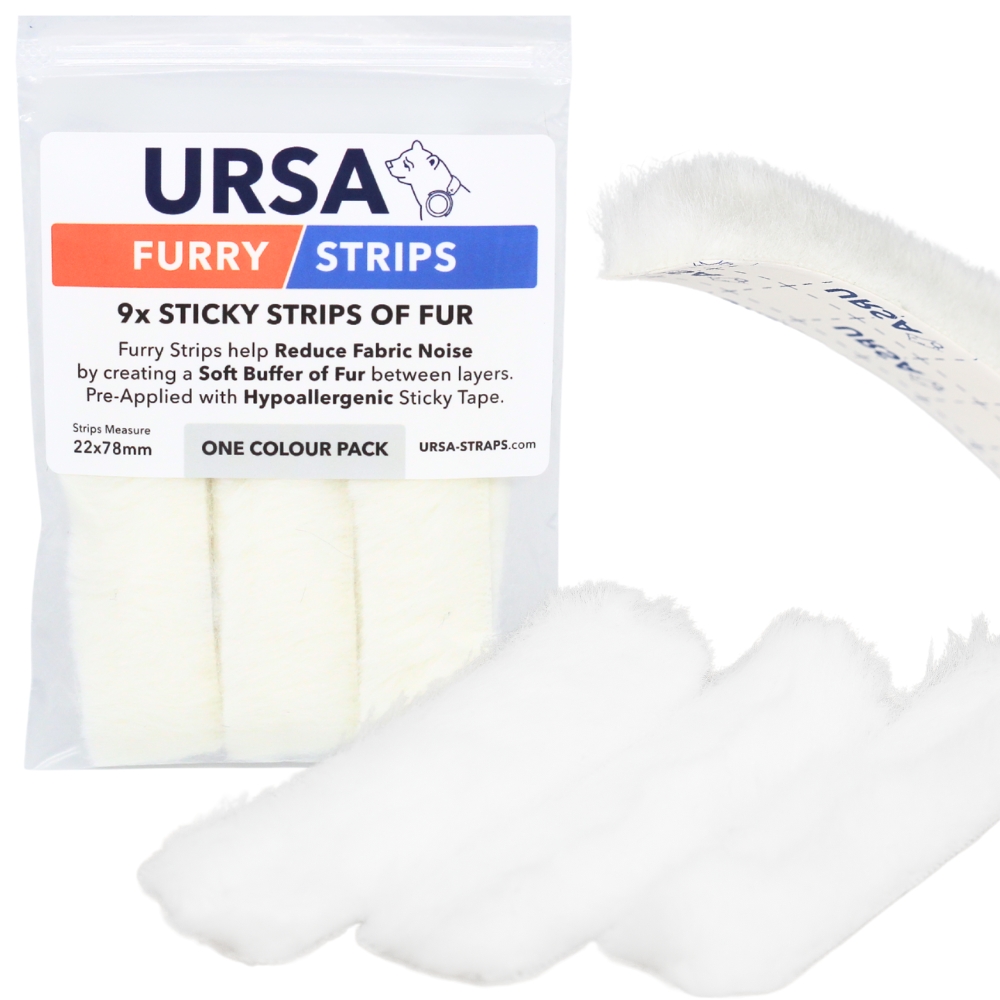 Ursa Straps - FURRY STRIPS, 9x - Vit