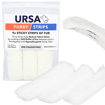 Ursa Straps - FURRY STRIPS, 9x - Vit