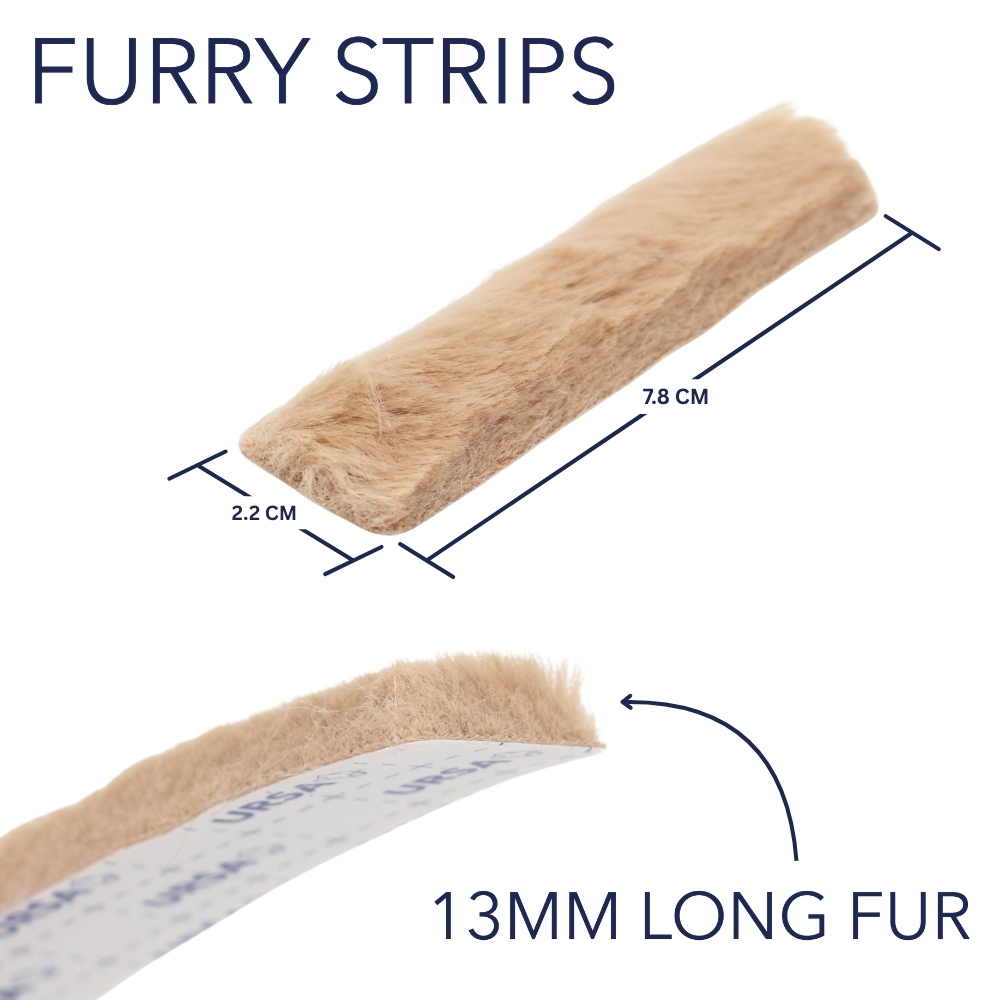 Ursa Straps - FURRY STRIPS, 9x - Beige - 7