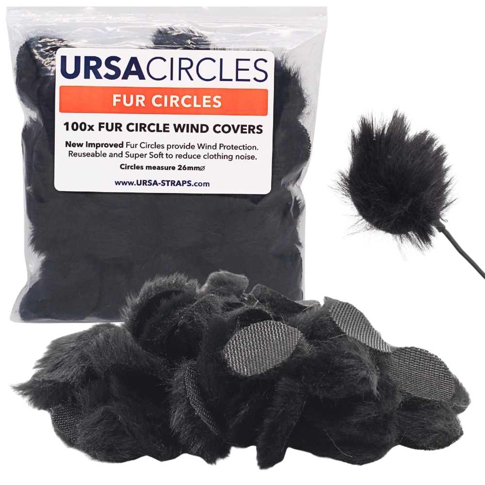 Ursa Straps - Fur Circles 100 x Svart