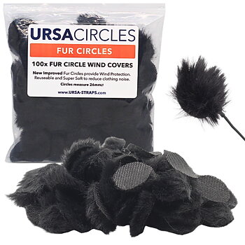 Ursa Straps - Fur Circles 100 x Svart