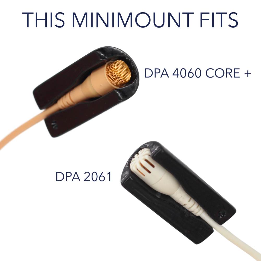 Ursa Straps - MiniMount, DPA 4060 Core+ / 2061, Black