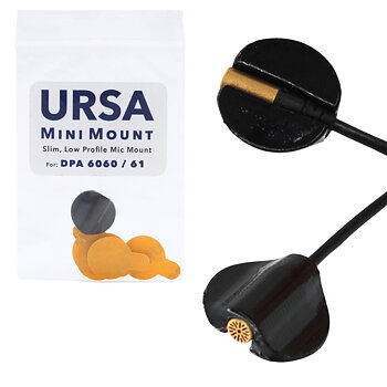 Ursa Straps - Circular MiniMount, DPA 6060 Svart