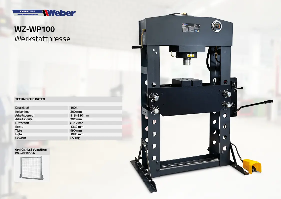 VERKSTADSPRESS 100ton 39995:- - 5