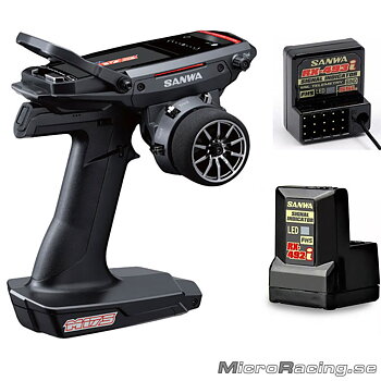SANWA - Transmitter M17S + Receiver RX-493i incl. Battery + Extra RX-492i