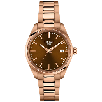 T150.210.33.291.00 Tissot PR 100 34 brun och rosé
