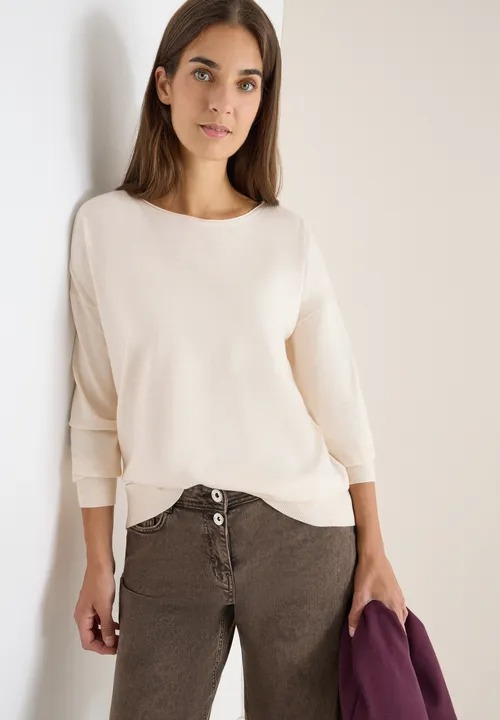 NOS Cosy Boatneck Structure - Oat Milk Beige - Cecil