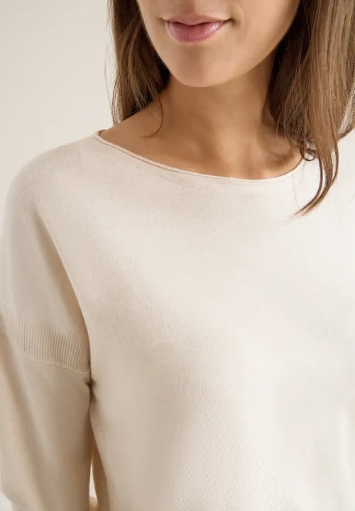 NOS Cosy Boatneck Structure - Oat Milk Beige - Cecil - 3