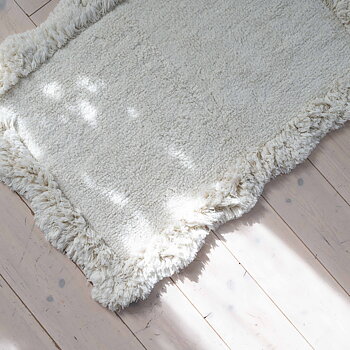 Rund Matta 180 cm Offwhite