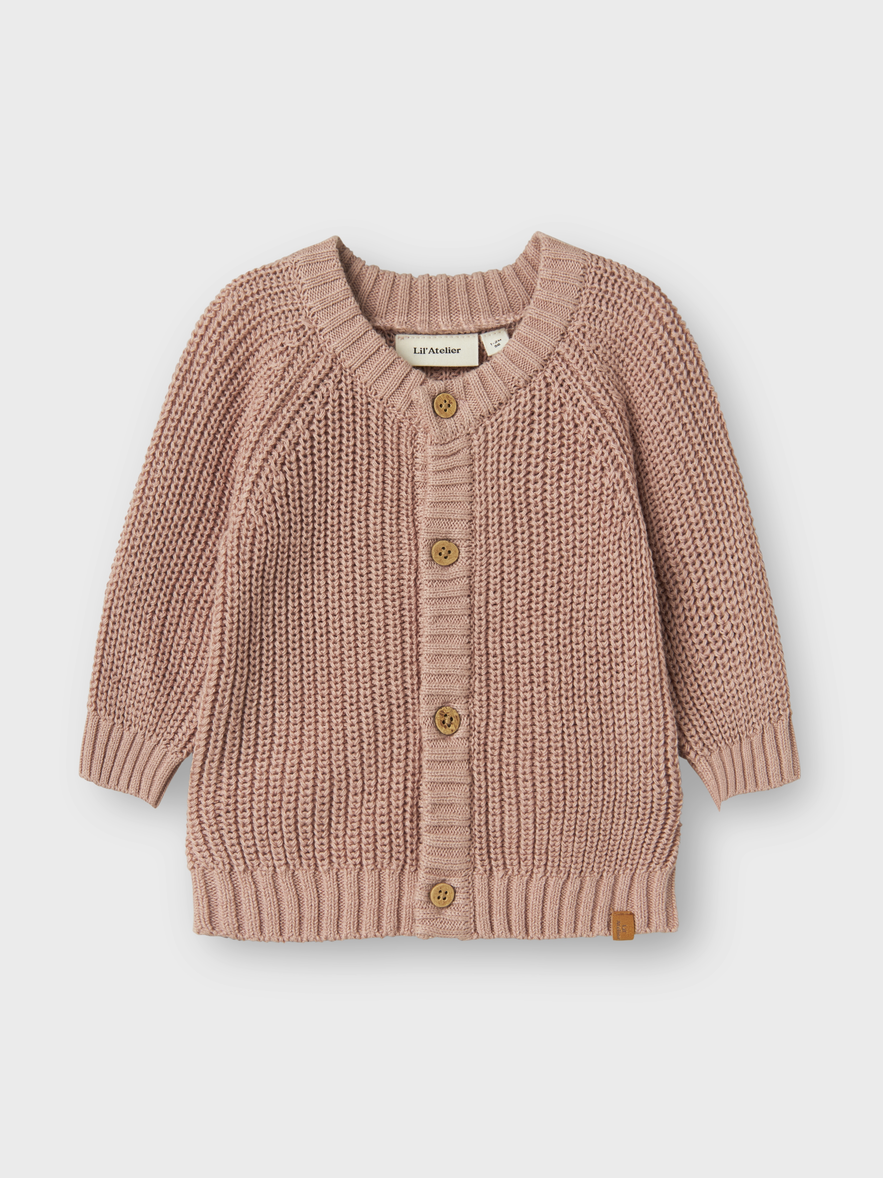 NBNEMLEN LS KNIT CARD LIL NOOS Misty Rose