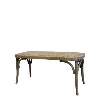 Rottingbänk i fransk stil från Chic Antique