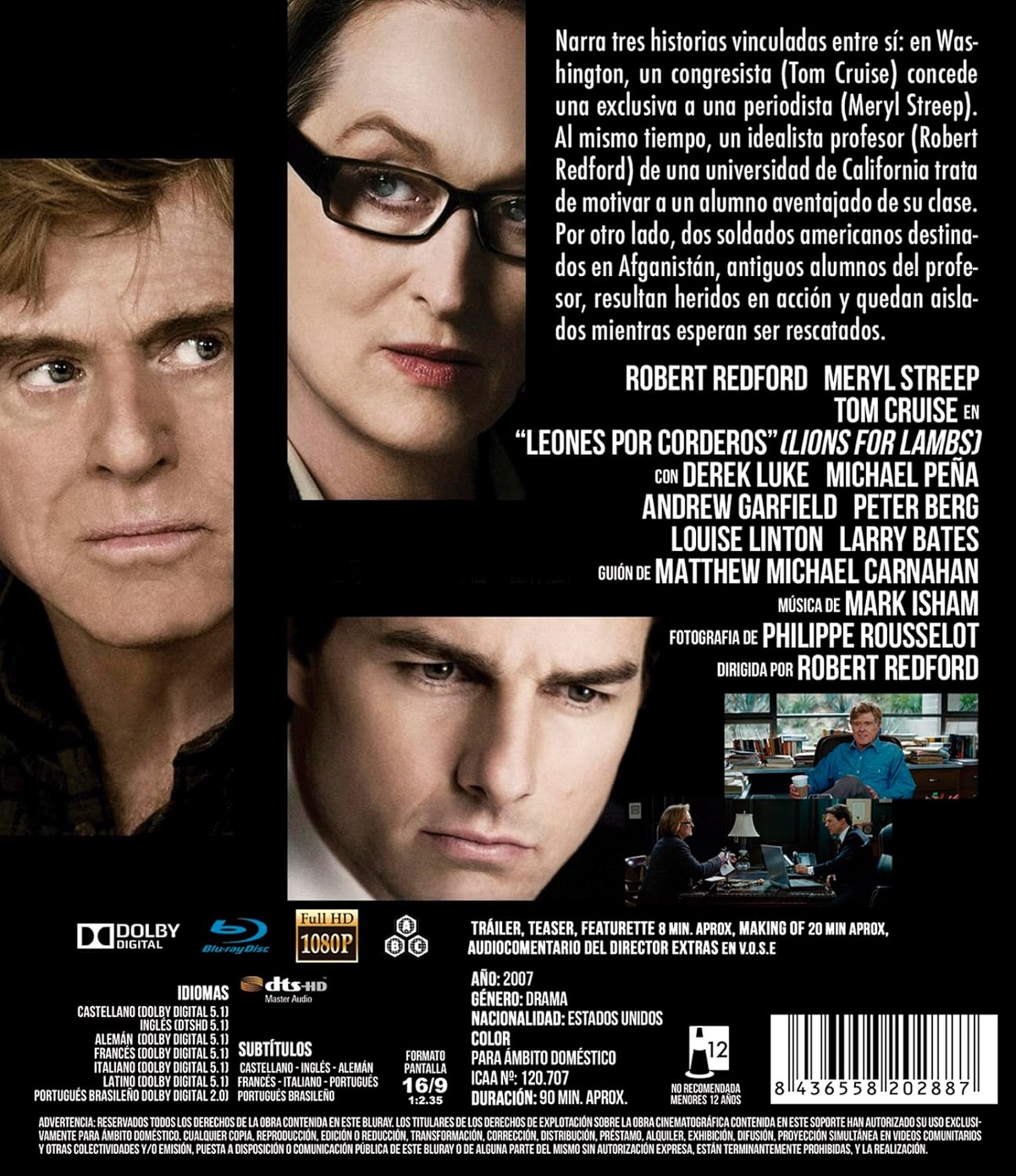 Lions For Lambs (ej svensk text) (Blu-ray) - 2