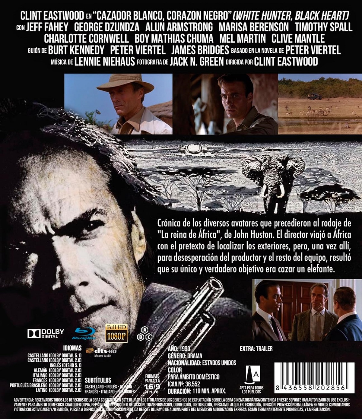 White Hunter Black Heart (ej svensk text) (Blu-ray) - 2
