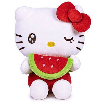 Hello Kitty Mjukis Gosedjur - Röd med Vattenmelon 23 cm