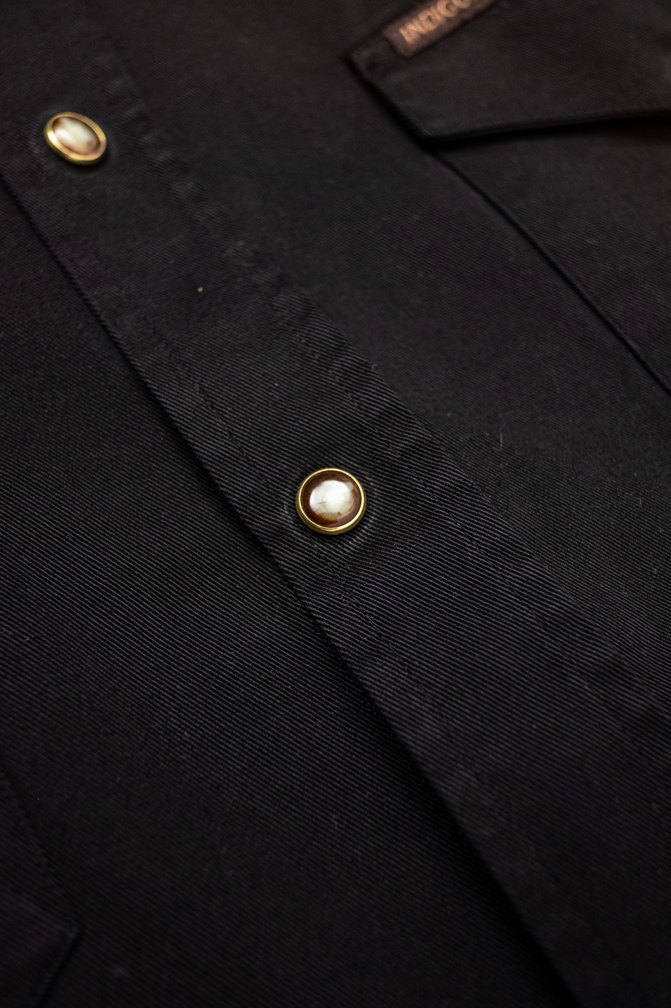 Indigofera - Sideras Cotton Twill Shirt Black - 4