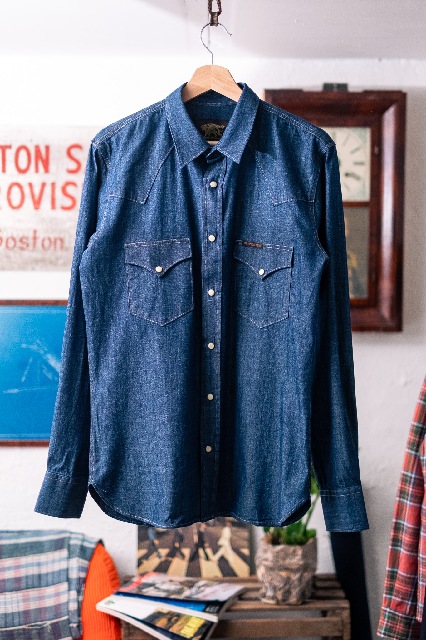 Indigofera - Sideras Indigo Chambray Shirt