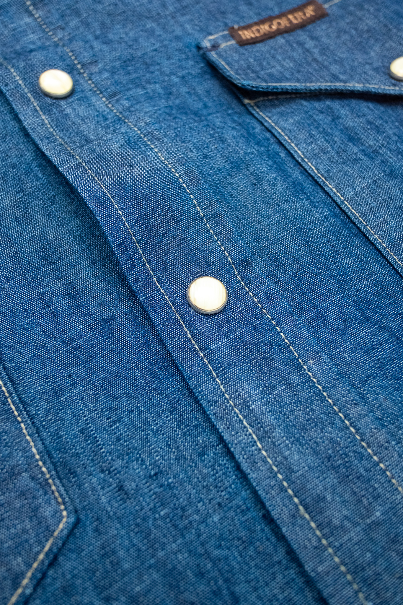 Indigofera - Sideras Indigo Chambray Shirt - 7