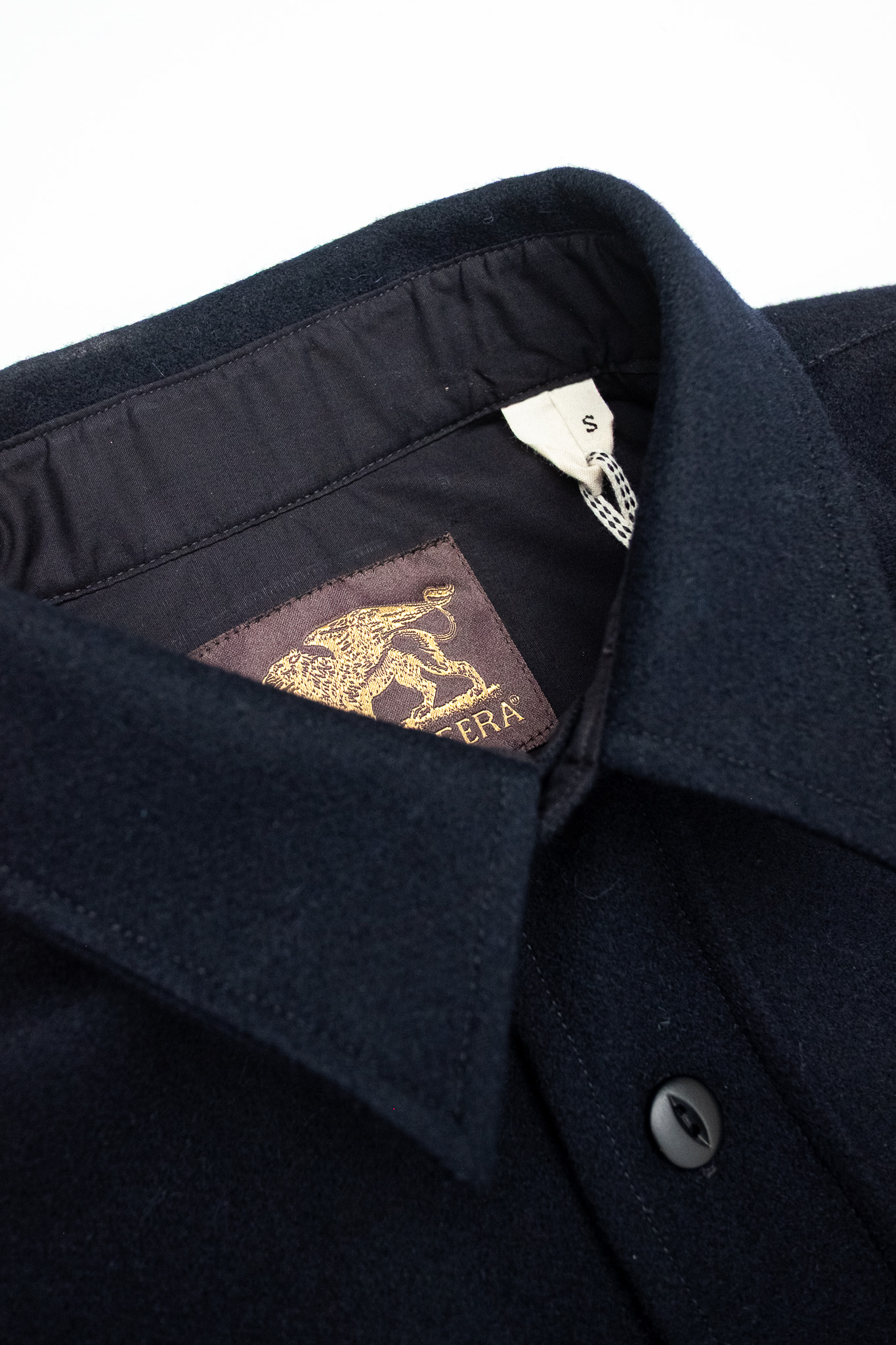 Indigofera - Iconic Shirt 10oz Melton Wool Dark Navy - 4