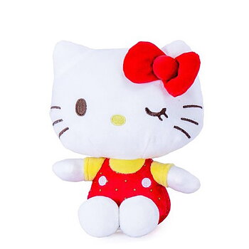 Hello Kitty Tutti Frutti Mjukis Gosedjur 16 cm - Jordgubb Blinkar