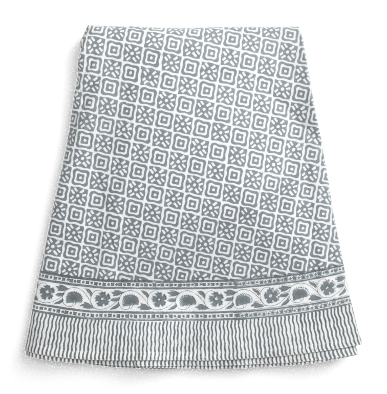 Chamois Round Tablecloth Simmi True Blue