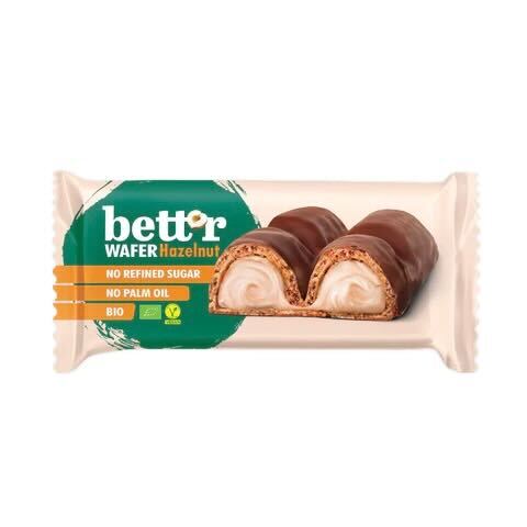 vegansk ekologisk hasselnötswafer bettr 33g