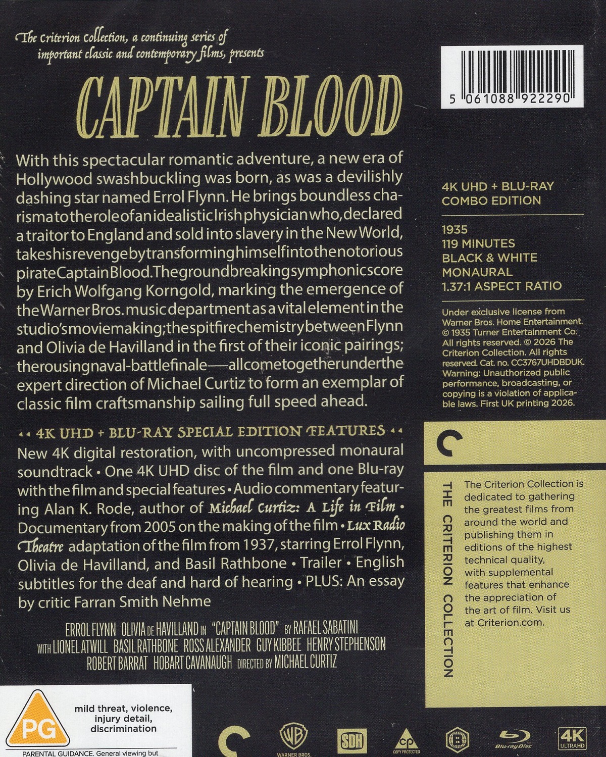 Captain Blood (Criterion Collection) (ej svensk text) (4K Ultra HD + Blu-ray) - 2