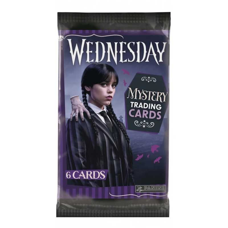 1 Paket - Wednesday Mystery Trading Cards