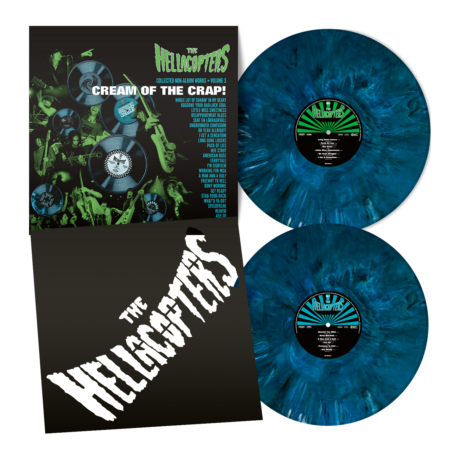 THE HELLACOPTERS - CREAM OF THE CRAP! VOL. 3 (BLUE MARBLE VINYL 2LP) - 2