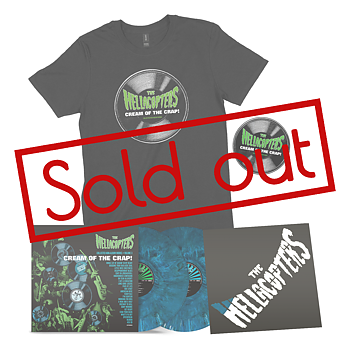 THE HELLACOPTERS - CREAM OF THE CRAP! VOL. 3 (BLUE MARBLE VINYL 2LP) - BUNDLE!