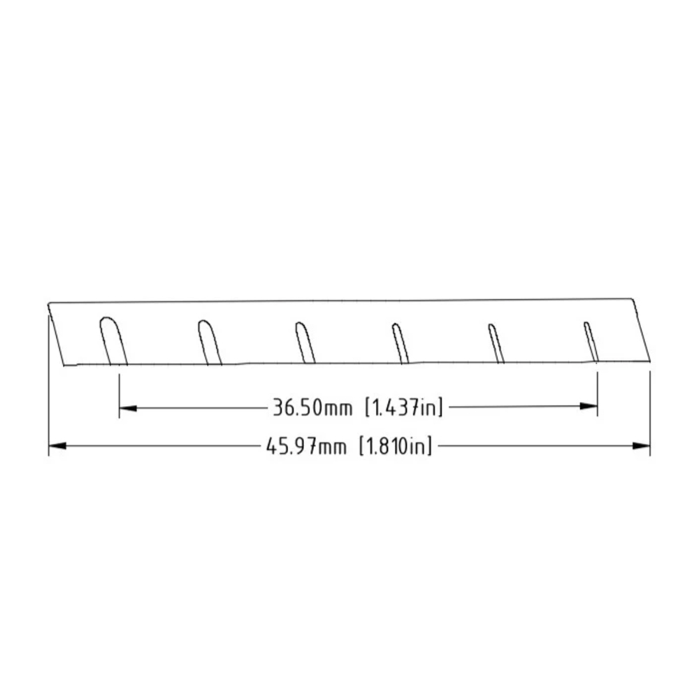 PT-6649-00 Black TUSQ XL Multi-Scale Nut Slotted - 4