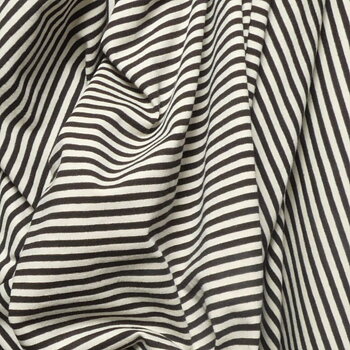 Single jersey randig offwhite svart 