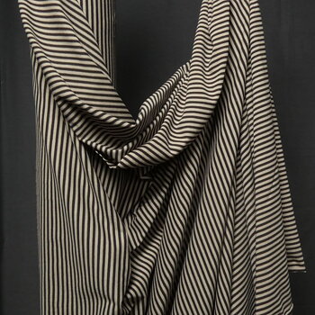 Single jersey randig Beige svart 