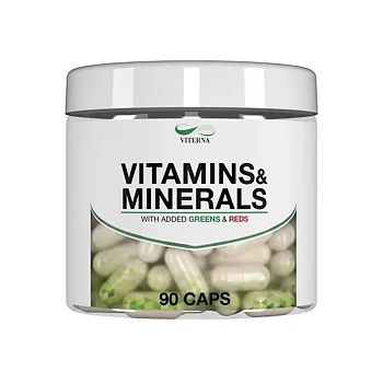 Vitamins Minerals with greens and reds 90 caps