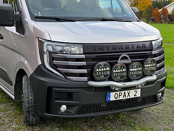 Q-LIGHT Nissan Interstar 24- extraljusfäste (extraljusbåge) för 4st lampor