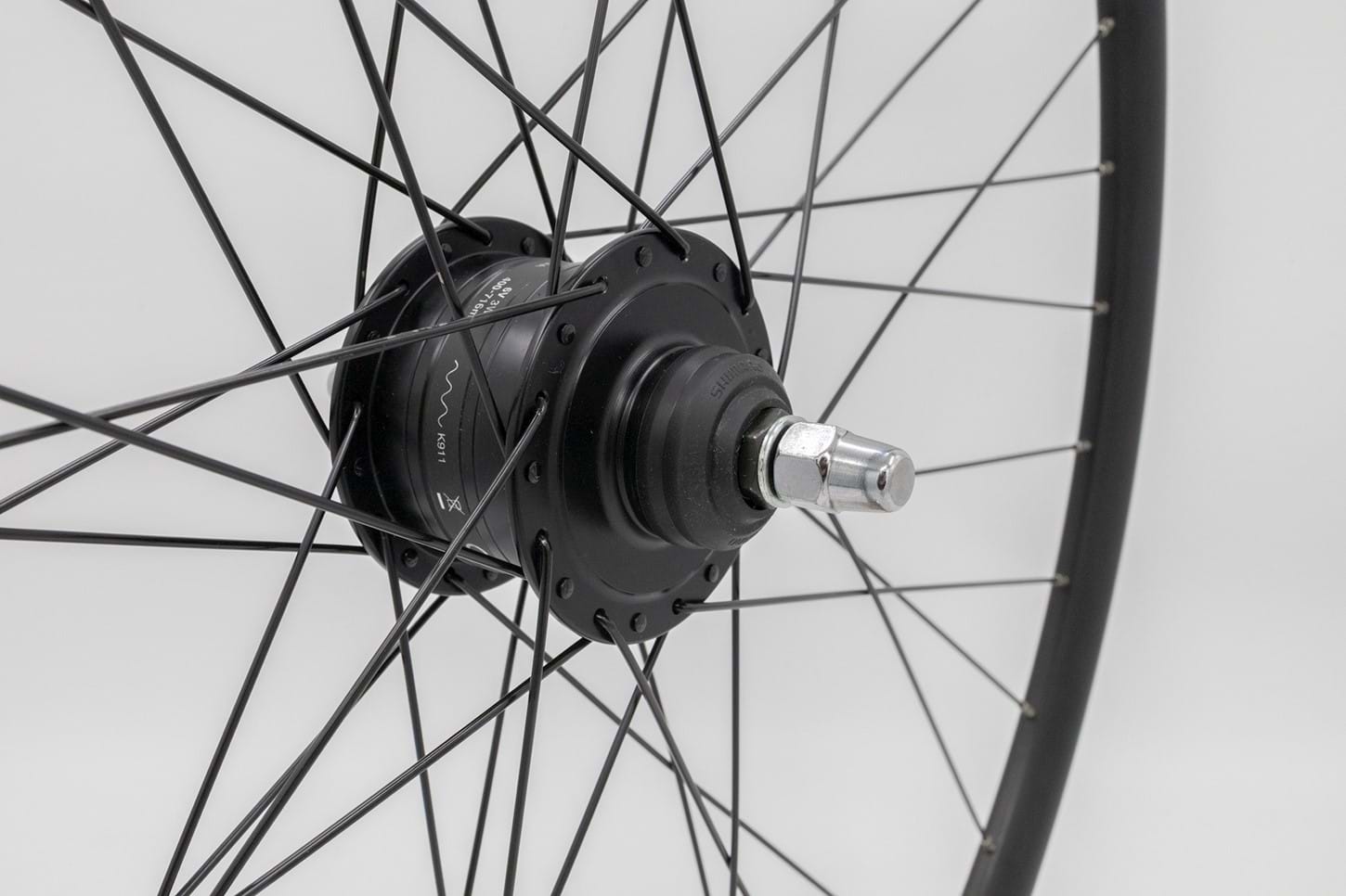 Framhjul LiTE 700C/622-18 D/W Mutter Dynamo hub Disc C/L Svart