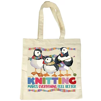 Emma Ball Canvas Bag Knitting makes everything feel better