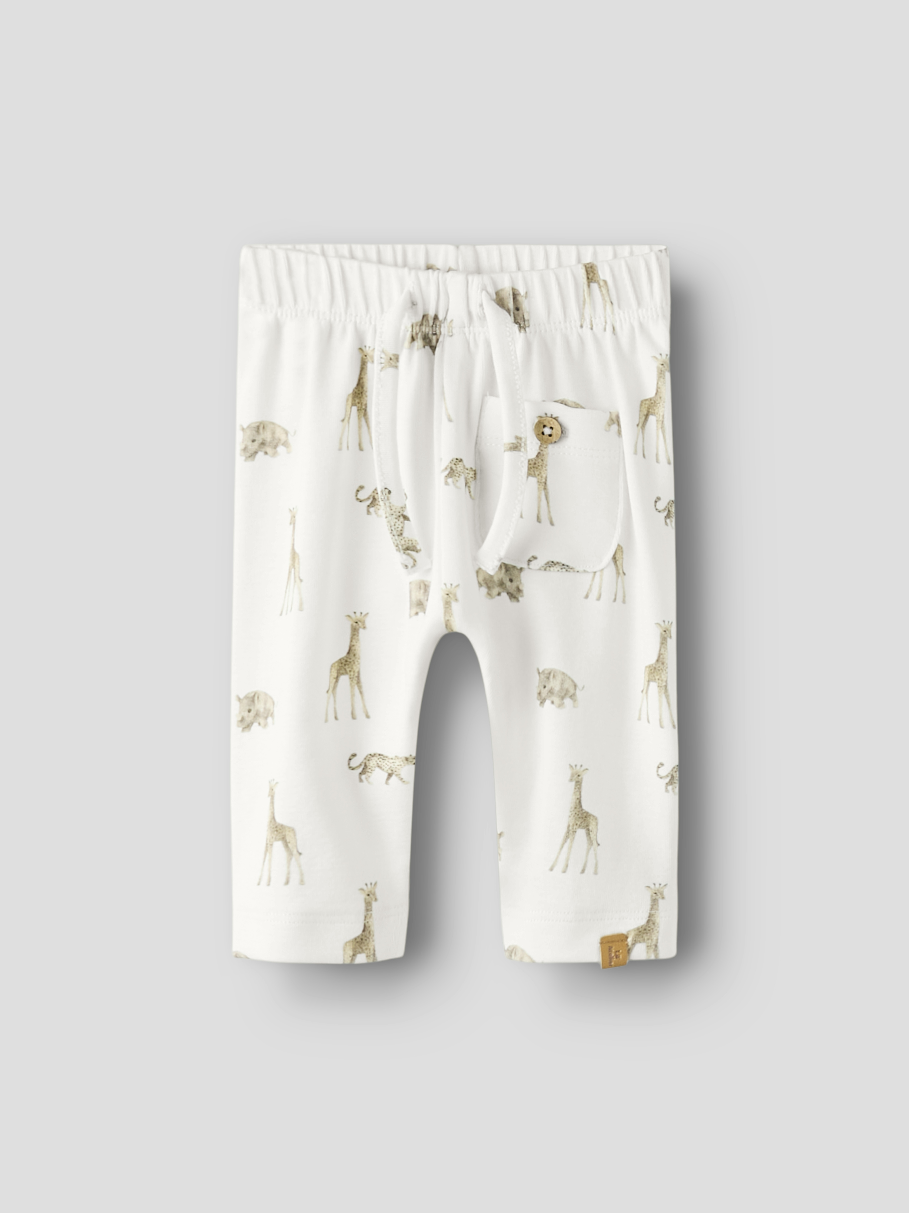 NBMGAYO ELO LOOSE PANT LIL NOOS Coconut Milk ANIMALS AFRICAN