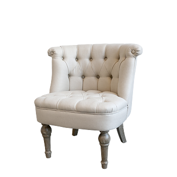 Linnefåtölj i fransk stil, från Chic Antique