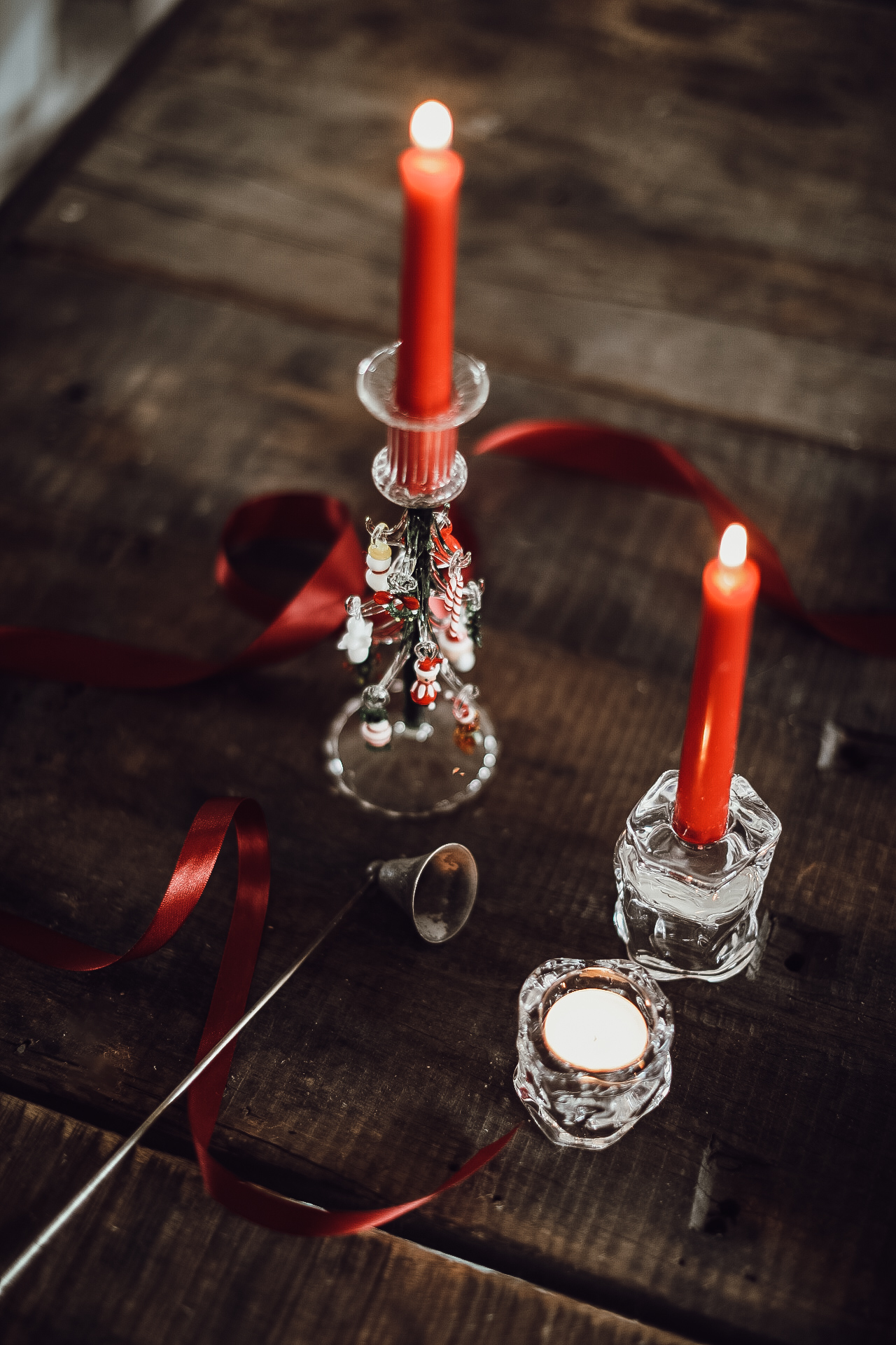 Ljusstake Gran i  Glas - 3