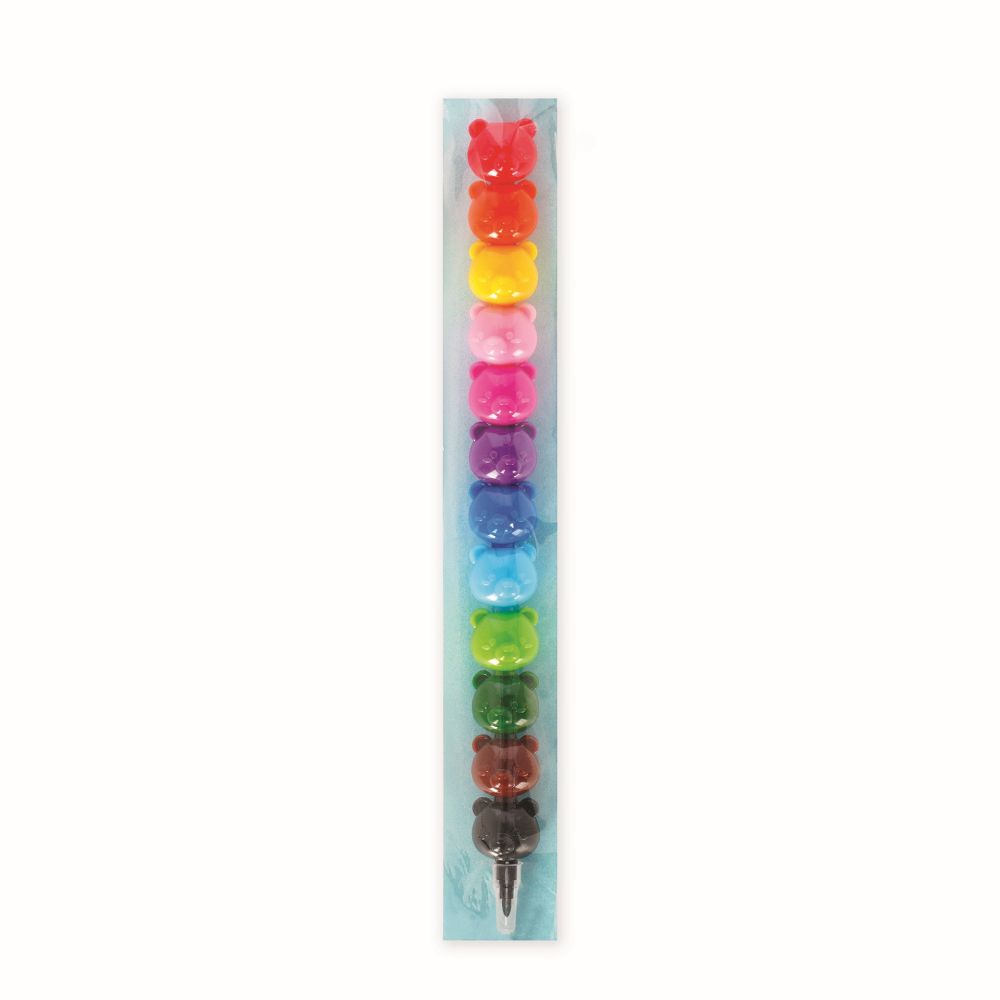 Stackable Crayons (12 stk.), Dream in colour, Teddy Bear - 3