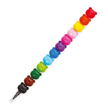 Stackable Crayons (12 stk.), Dream in colour, Teddy Bear