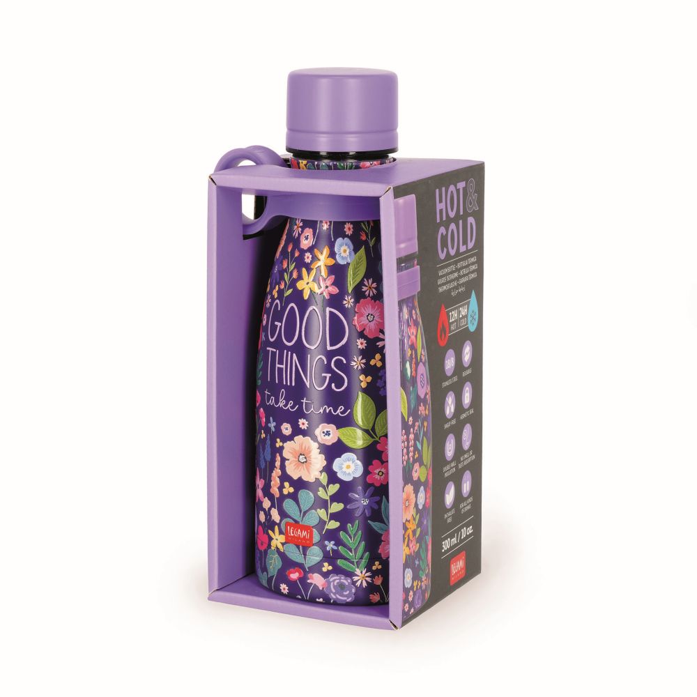 Hot&Cold, Termoflaske/Vakuumflaske, Flowers (300 ml) - 2