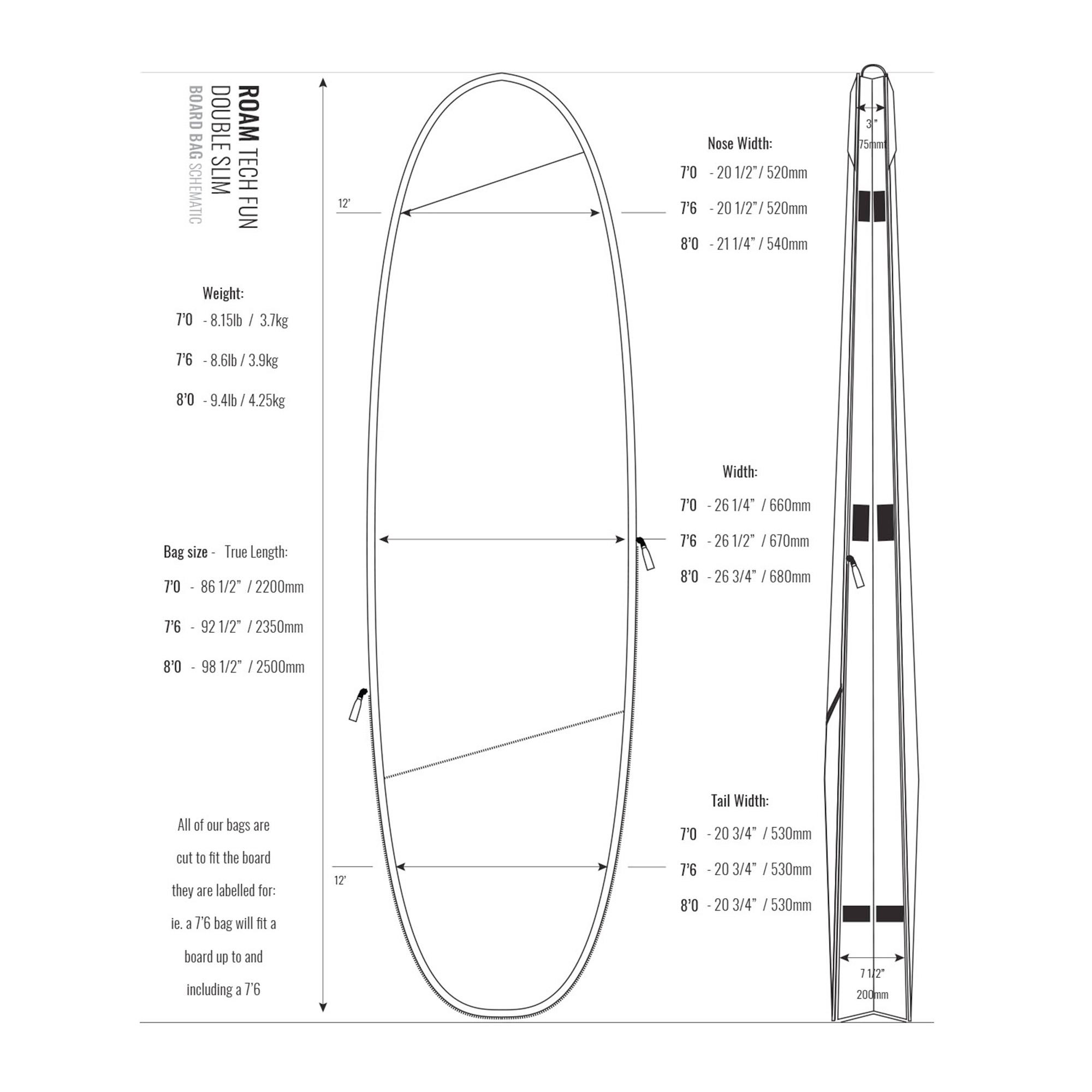 Roam vågsurfingbag  Tech Double fun - 3