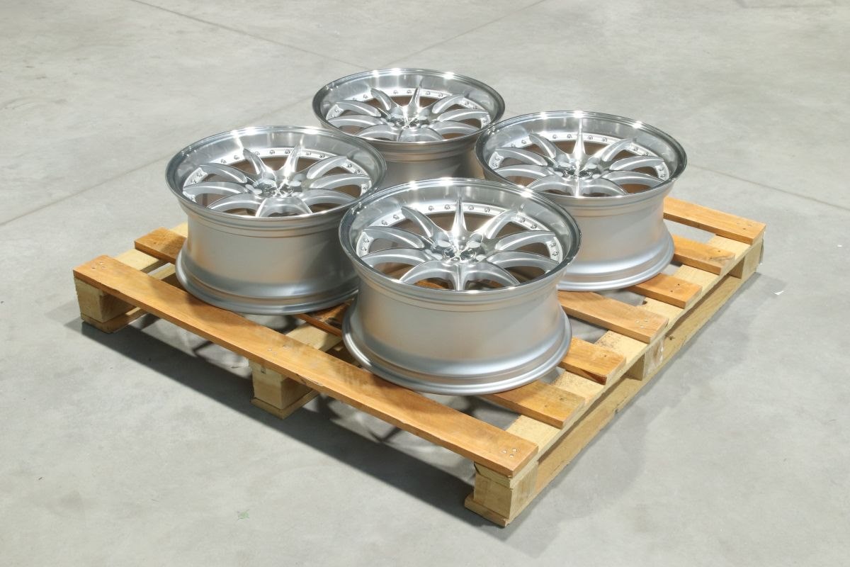 SET 4 st | 18" JR WHEELS JR41 Silver Machined Face | 5x114.3 8.5x18 ET25 72.6