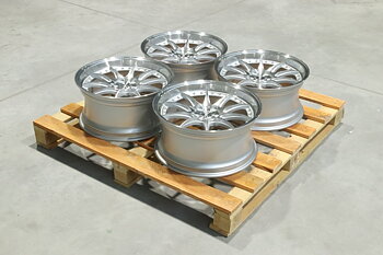 SET 4 st | 18" JR WHEELS JR41 Silver Machined Face | 5x114.3 8.5x18 ET25 72.6