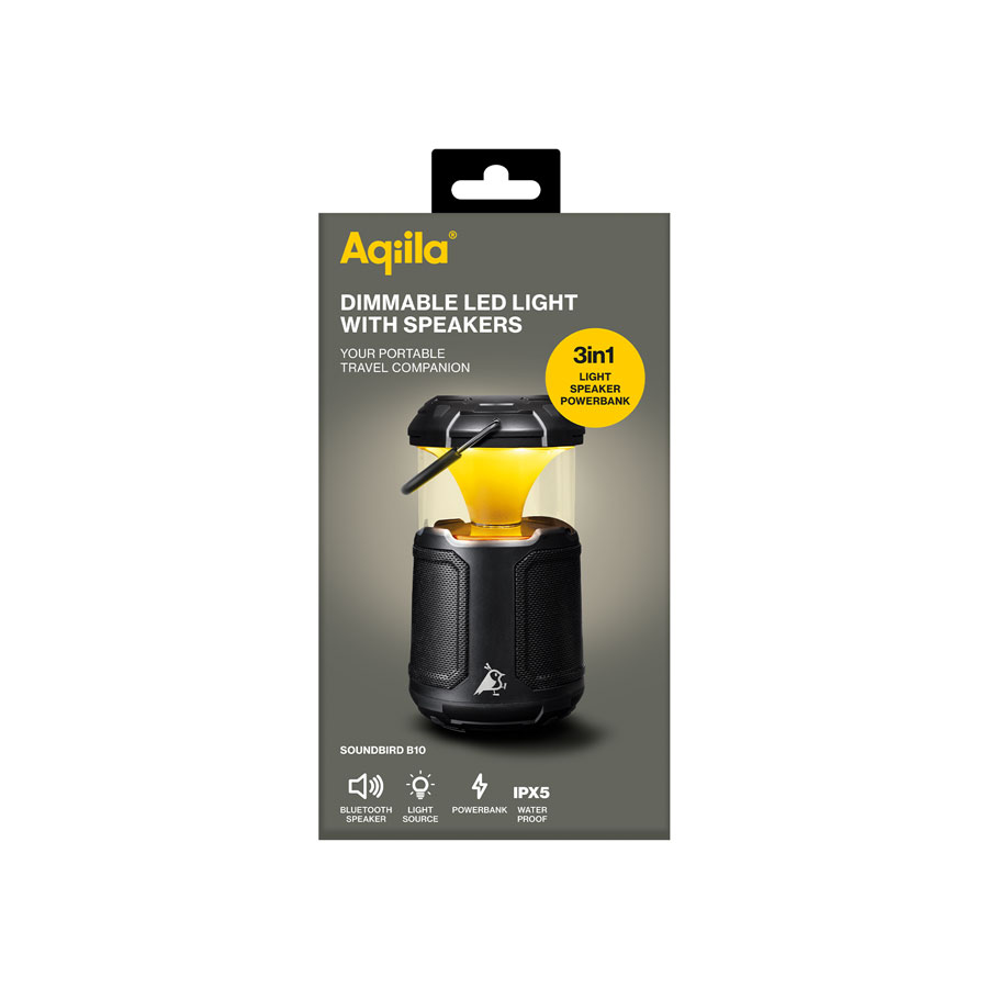Aqiila Soundbird B10 – Dimbar LED-lampa med högtalare - 2
