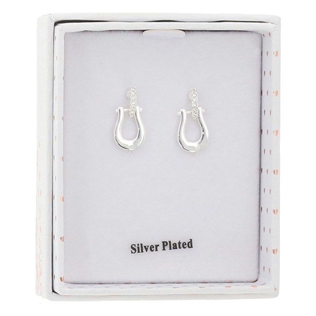 Örhängen Equilibrium Hästskor Silverpläterade - 2