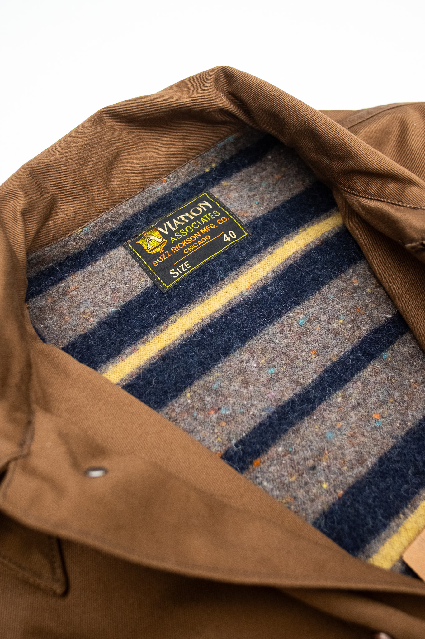 Buzz Rickson's - AA Army Working Jacket Troy Blanket Lined Brown - 8